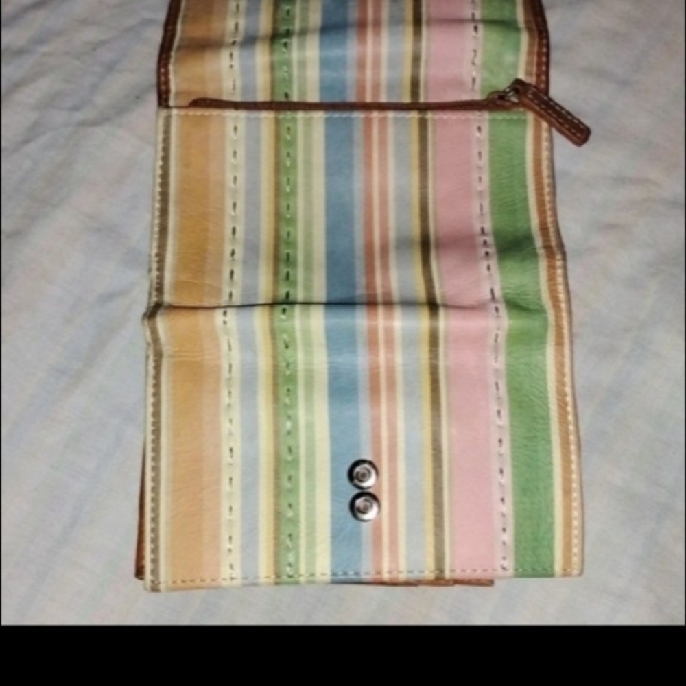 Fossil Multicolor Striped Women's Wallet - Picture 3 of 6